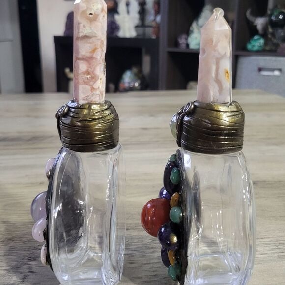 Multicolor Gemstone Potion Crystal Bottles - Picture 2 of 7